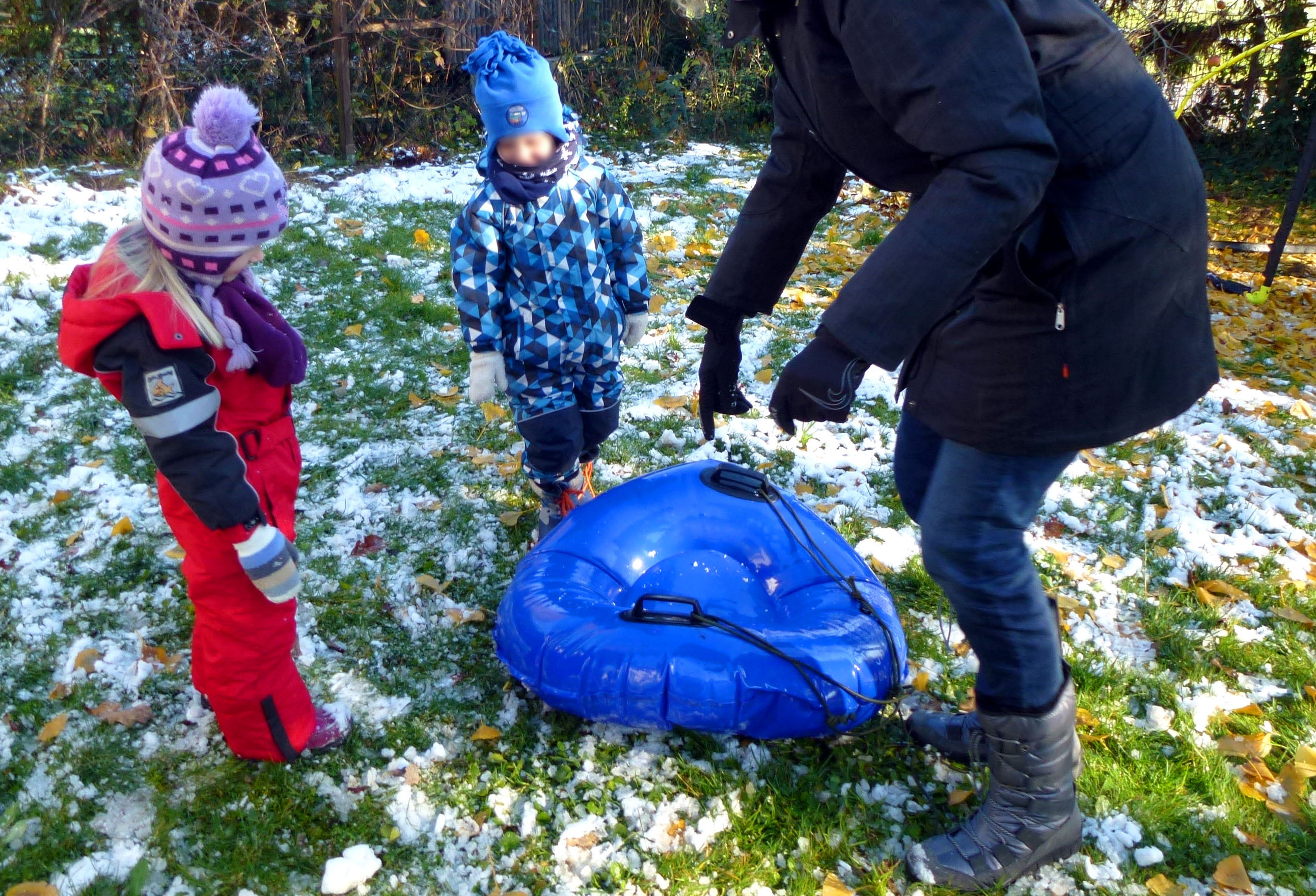 Schlitten / Schnee Rutscher Fun Ufo rot bei